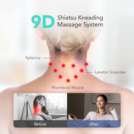 SKG G7 Pro Neck Massager Αυχένα – Δόνηση, Θερμότητα, Ροή Εφαρμογής και Επαναφορτιζόμενο για Βαθιά Ανακούφιση