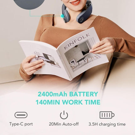 SKG G7 Pro-Fold Neck Massager – Πολυλειτουργικό Μασάζ Λαιμού με Δόνηση, Θερμότητα & APP