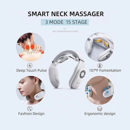 SKG Neck Massager 4098E – Έξυπνη Ανακούφιση Αυχένα με Θερμότητα και Ενσωματωμένο Τηλεχειριστήριο