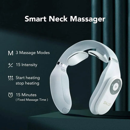 SKG Neck Massager 4098E – Έξυπνη Ανακούφιση Αυχένα με Θερμότητα και Ενσωματωμένο Τηλεχειριστήριο