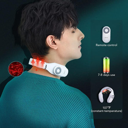 SKG Neck Massager 4098E – Έξυπνη Ανακούφιση Αυχένα με Θερμότητα και Ενσωματωμένο Τηλεχειριστήριο