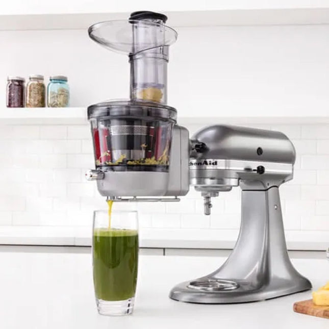 KitchenAid Artisan Εξάρτημα Αργής Αποχύμωσης για Μέγιστη Εξαγωγή Χυμού και Παρασκευή Σάλτσας 5KSM1JA Ασημί