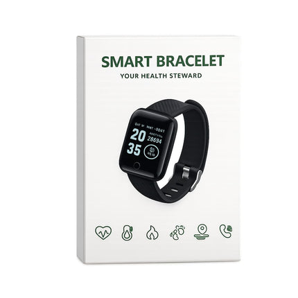 Smart Bracelet Fitness Tracker με Οθόνη 1.3″ Μαύρο