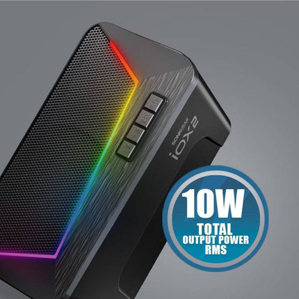 SonicGear IOX 2 Ηχεία Bluetooth 2.0 με Ισχυρό Ήχο, USB Τροφοδοσία & Φωτισμό LED