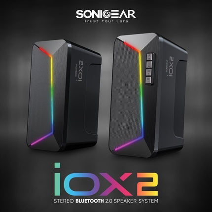 SonicGear IOX 2 Ηχεία Bluetooth 2.0 με Ισχυρό Ήχο, USB Τροφοδοσία & Φωτισμό LED