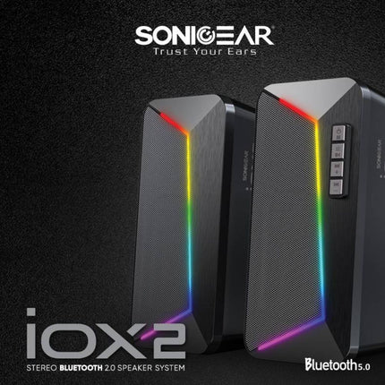SonicGear IOX 2 Ηχεία Bluetooth 2.0 με Ισχυρό Ήχο, USB Τροφοδοσία & Φωτισμό LED