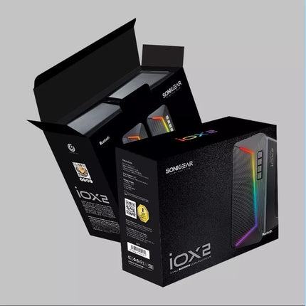SonicGear IOX 2 Ηχεία Bluetooth 2.0 με Ισχυρό Ήχο, USB Τροφοδοσία & Φωτισμό LED