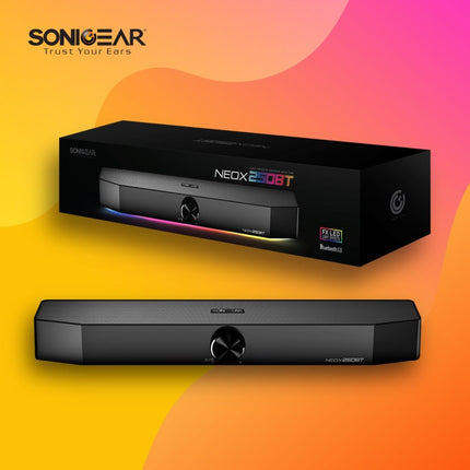 SonicGear NEOX 250BT Bluetooth Soundbar 20W με RGB Φωτισμό & USB Τροφοδοσία Μαύρο