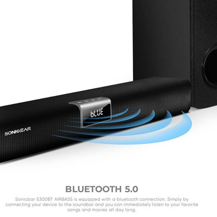 SonicGear SonicBar 5300BT Soundbar 140W με Ασύρματο Subwoofer, Bluetooth & HDMI ARC