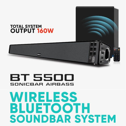 SonicGear BT-5500 Soundbar 160W με Ασύρματο Subwoofer, Bluetooth, HDMI ARC & FM Radio