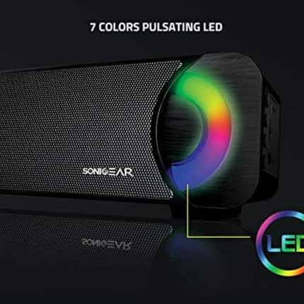 SonicGear SonicBar BT300 Pro Φορητή Bluetooth Soundbar με FM Radio, RGB Φωτισμό & SD Card