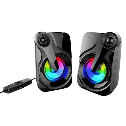 SonicGear Titan2 2.0 USB Ηχεία με Ισχυρό Ήχο 12W & Εφέ Φωτισμού 7 Χρωμάτων