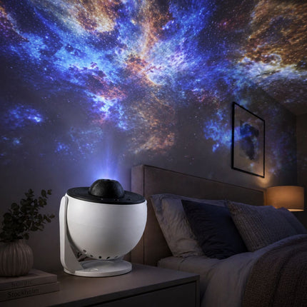 Galaxy Αστρικός Περιστρεφόμενος Προβολέας με 12 Δίσκους LED HD