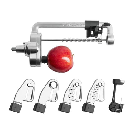 KitchenAid Σπιράλ Κόφτης για Ξεφλούδισμα, Αφαίρεση Πυρήνα και Κοπή Φρούτων και Λαχανικών 5KSM1APC