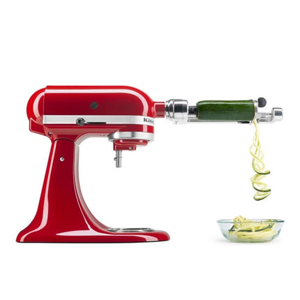 KitchenAid Σπιράλ Κόφτης για Ξεφλούδισμα, Αφαίρεση Πυρήνα και Κοπή Φρούτων και Λαχανικών 5KSM1APC