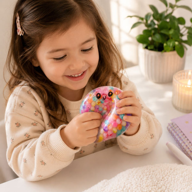 Squishy Dumpling Large Surprise 8.5cm Αντιστρές Παιχνίδι Έκπληξη με Πολύχρωμες Μπαλίτσες σε Κουτάκι 1 Τεμάχιο 3+ Ετών