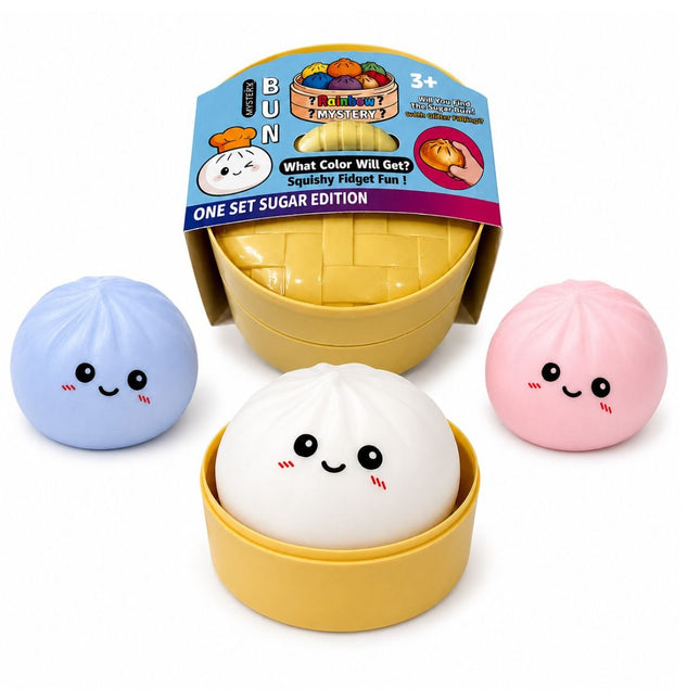 Squishy Dumpling Large Surprise 8.5cm που Αλλάζει Χρώμα στο Φως  Αντιστρές Παιχνίδι Έκπληξη σε Κουτάκι 1 Τεμάχιο  3+ Ετών Άσπρο/Διάφορα Χρώματα