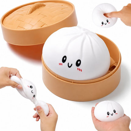 Squishy Dumpling Mini Surprise 5x3cm Αντιστρές Παιχνίδι Έκπληξη σε Κουτάκι 1 Τεμάχιο 3+ Ετών σε Διάφορα Χρώματα