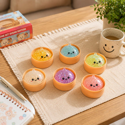 Squishy Glitter Dumpling Mini Surprise 5x3cm Αντιστρές Παιχνίδι Έκπληξη σε Κουτάκι 1 Τεμάχιο 3+ Ετών σε Διάφορα Χρώματα