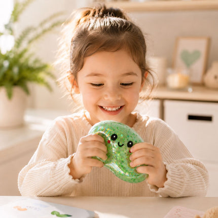 Squishy Glitter Dumpling Large Surprise 8.5cm Αντιστρές Παιχνίδι Έκπληξη σε Κουτάκι 1 Τεμάχιο 3+ Ετών σε Διάφορα Χρώματα