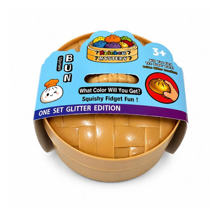 Squishy Glitter Dumpling Large Surprise 8.5cm Αντιστρές Παιχνίδι Έκπληξη σε Κουτάκι 1 Τεμάχιο 3+ Ετών σε Διάφορα Χρώματα