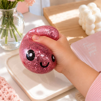 Squishy Glitter Lightup Dumpling Large Surprise 8.5cm Αντιστρές Παιχνίδι Έκπληξη σε Κουτάκι 1 Τεμάχιο 3+ Ετών σε Διάφορα Χρώματα