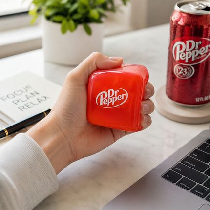 Squishy Κύβος Dr Pepper Nice Cube 5x5cm Αντιστρές Παιχνίδι 3+ Ετών Κόκκινο