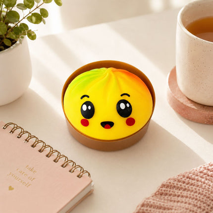 Squishy Rainbow Bun Dumpling Αφρώδες 8.5cm Antistress Παιχνίδι Έκπληξη σε Κουτάκι 3+ Ετών σε Διάφορα Χρώματα