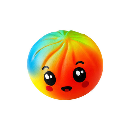Squishy Rainbow Bun Dumpling Αφρώδες 8.5cm Antistress Παιχνίδι Έκπληξη σε Κουτάκι 3+ Ετών σε Διάφορα Χρώματα