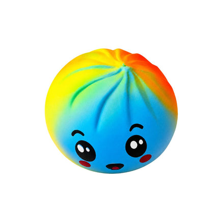 Squishy Rainbow Bun Dumpling Αφρώδες 8.5cm Antistress Παιχνίδι Έκπληξη σε Κουτάκι 3+ Ετών σε Διάφορα Χρώματα