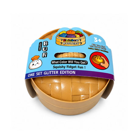 Squishy Rainbow Bun Dumpling Αφρώδες 8.5cm Antistress Παιχνίδι Έκπληξη σε Κουτάκι 3+ Ετών σε Διάφορα Χρώματα