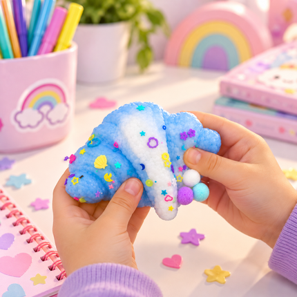 Squishy Antistress Παιχνίδι Κρουασάν με Μαλακή Υφή 9 x 7 cm σε 4 Χρώματα, 3+ Ετών