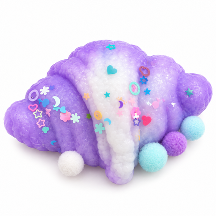 Squishy Antistress Παιχνίδι Κρουασάν με Μαλακή Υφή 9 x 7 cm σε 4 Χρώματα, 3+ Ετών