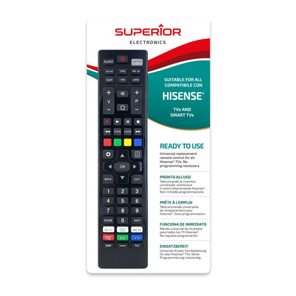 Superior Τηλεχειριστήριο Αντικατάστασης για Hisense Smart TV