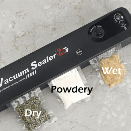 Συσκευή Vacuum Sealer Αεροστεγούς Σφραγίσματος Τροφίμων Κενού Αέρος 25cm με Αυτόματη Λειτουργία & 10 Σακουλάκια