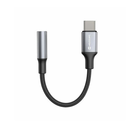 Swissten Audio Adapter USB-C σε Jack 3.5mm AUX με Braided Καλώδιο 0,15m 73502311