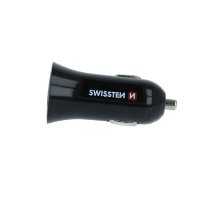 Swissten Φορτιστής Αυτοκινήτου 2x USB 2.4A με Καλώδιο Lightning 1.2m 20110910