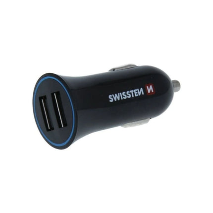 Swissten Φορτιστής Αυτοκινήτου 2x USB 2.4A με Καλώδιο Lightning 1.2m 20110910