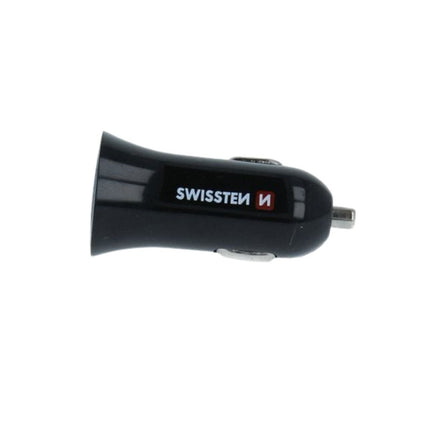 Swissten Φορτιστής Αυτοκινήτου 2x USB 2.4A με Καλώδιο USB σε USB-C 1.2m 20110908