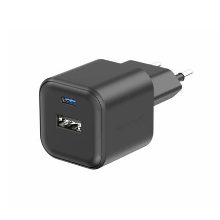 Swissten GaN Φορτιστής Τοίχου 35W με USB-C Power Delivery & USB-A Quick Charge 4.0 22071210 Μαύρο
