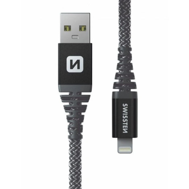 Swissten KEVLAR Καλώδιο USB σε Lightning 60W (3A) Extra Durable 1.5m 71543010
