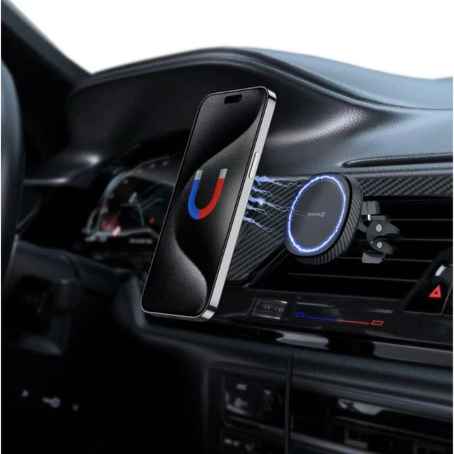 Swissten MagStick Compact Μαγνητική Βάση Κινητού για Αεραγωγό (Συμβατή με MagSafe) 65010800