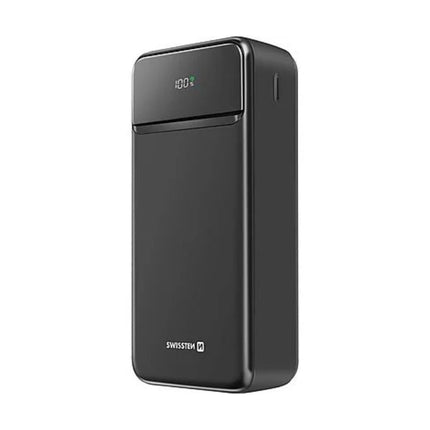 Swissten POWER LINE II Power Bank 30000mAh με LCD Οθόνη & 22.5W Fast Charge 22013948 Μαύρο