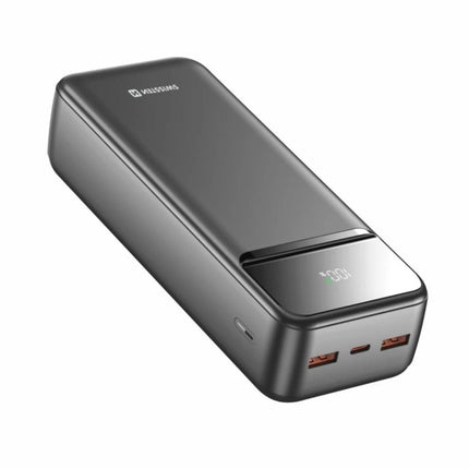 Swissten POWER LINE II Power Bank 30000mAh με LCD Οθόνη & 22.5W Fast Charge 22013948 Μαύρο