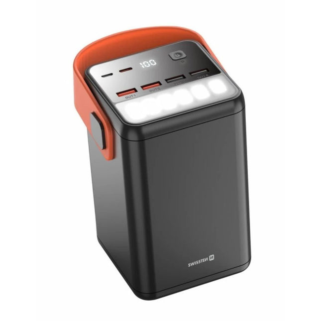 Swissten POWER LINE Power Bank 60.000mAh 65W με Power Delivery & LED Φακό 22013943 Μαύρο