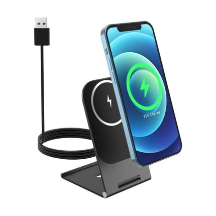Swissten Ultra Thin Ασύρματος Φορτιστής & Βάση 15W (Συμβατός με MagSafe) 22055518