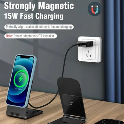 Swissten Ultra Thin Ασύρματος Φορτιστής & Βάση 15W (Συμβατός με MagSafe) 22055518
