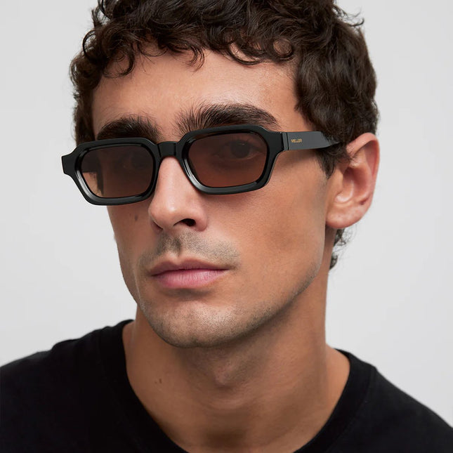 MELLER TANA Γυαλιά Ηλίου με Μαύρο Σκελετό και Καφέ Polarized Φακούς UV400 TAN-TUTGBROWN Black Brown
