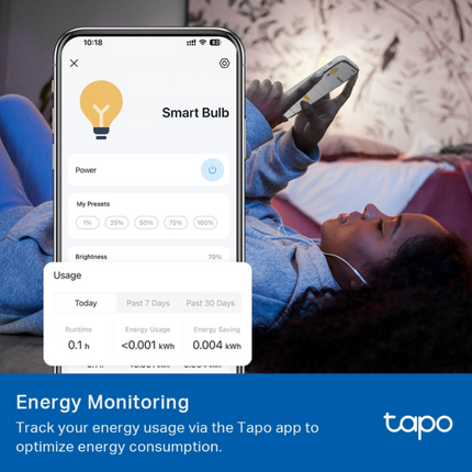 Smart Wi-Fi Λάμπα TP-LINK TAPO Φωτίστε Έξυπνα τον Χώρο σας TAPO L520E