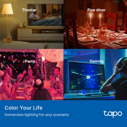 Smart Wi-Fi Λάμπα TP-Link Tapo – Πολύχρωμη Φωτεινότητα & Έξυπνος Έλεγχος